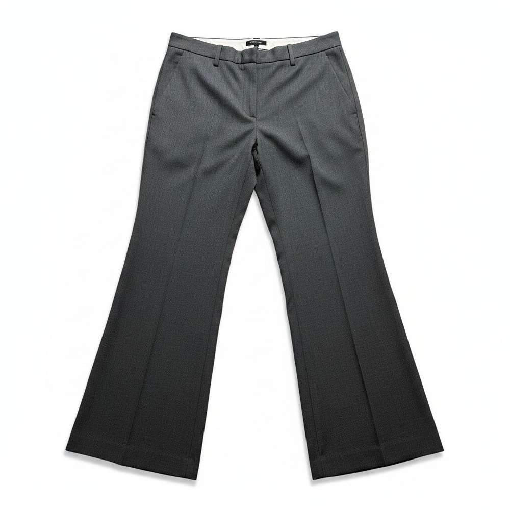 LOFT 14 Gray Dress Pants Womens Wide Leg Career Casual Professional Kate